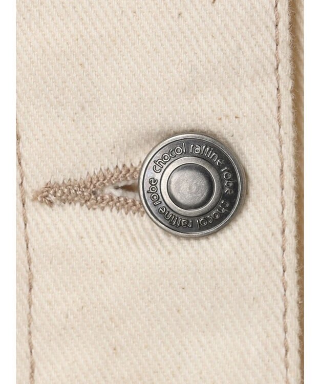 Green Parks ノーカラーカツラギジャケット Ecru