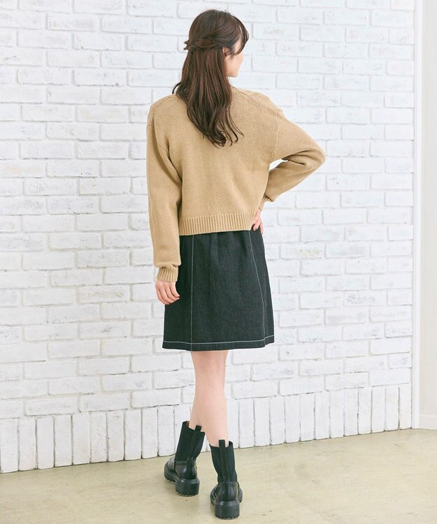 Feroux ゆるニット カーディガン ベージュ系