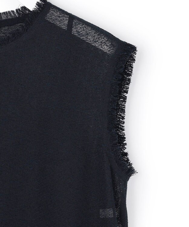 ICB L 【先行予約】サマーレノクロス フレアワンピース ネイビー×ブラック