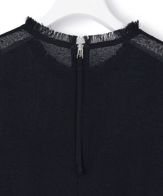 ICB L 【先行予約】サマーレノクロス フレアワンピース ネイビー×ブラック