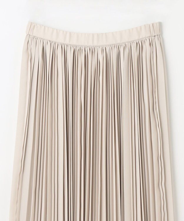 ANY L 【ウエストゴム】プリーツスカート ベージュ