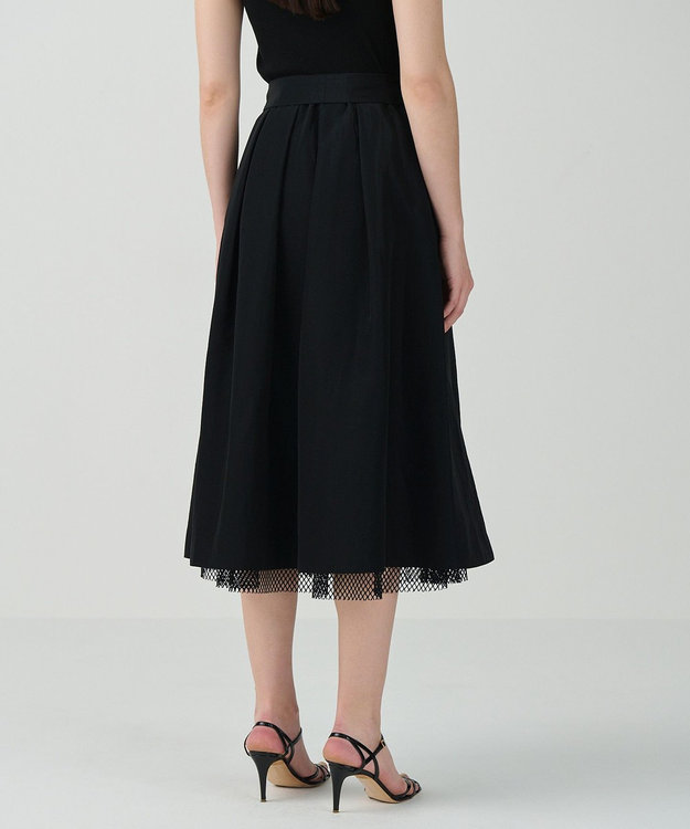 GRACE CONTINENTAL レイヤードタックスカート ブラック