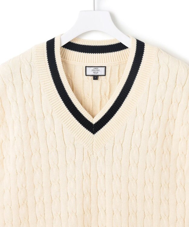 UNISEX】テープヤーンチルデン ニットベスト / J.PRESS YORK