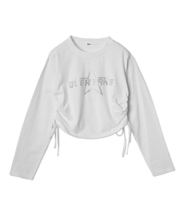 WEGO ラインストーンサイドドロストロンT ホワイト