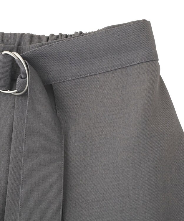 earth music&ecology 【予約】【2WAY】ラップスカート付きパンツ グレー