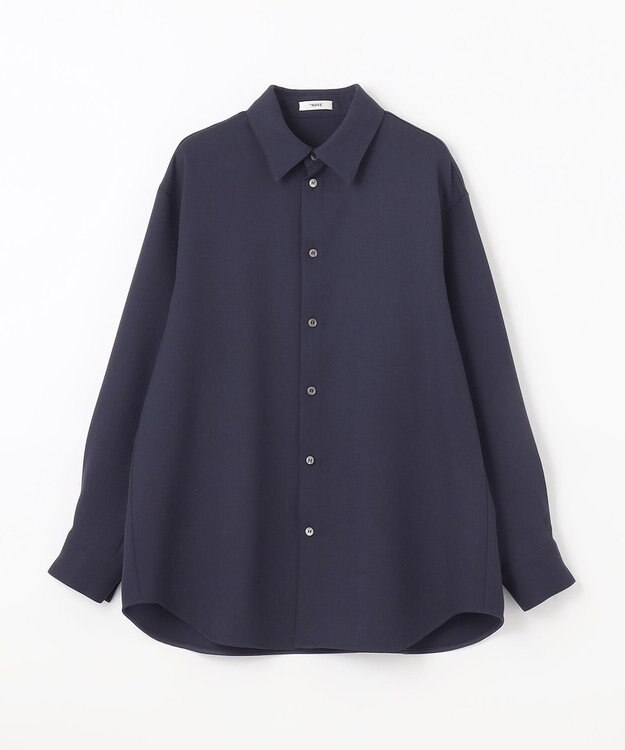 NAVE 【ReNAVE】ウォッシャブルツイル シャツ ネイビー系