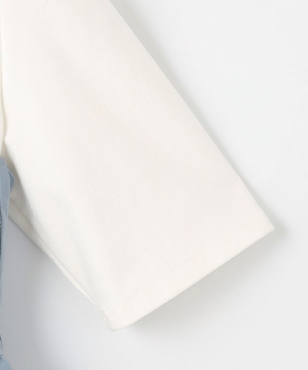 Feroux 【セットアップ対応・洗える】リボンタフタ ビスチェ カットソー ブルー系