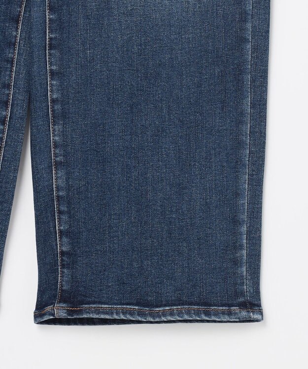 ANY 【ウエストゴム】ストレートワイドデニム フェードインディゴ