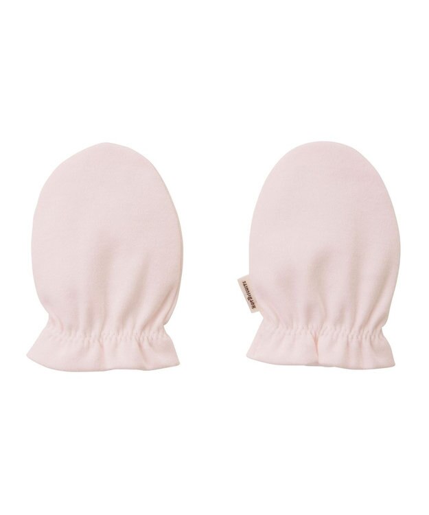 MIKI HOUSE HOT BISCUITS スムース素材ミトン ピンク