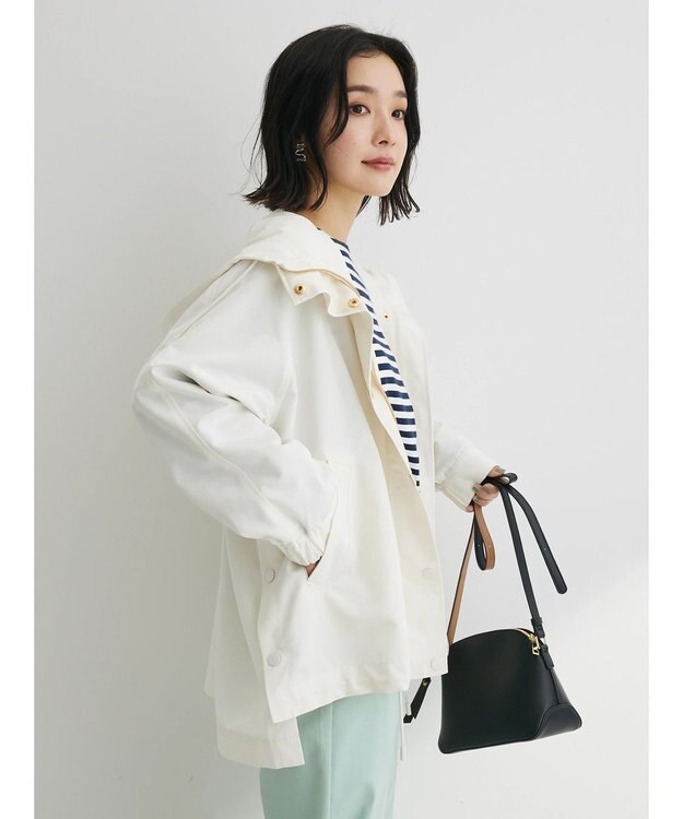 Green Parks 花粉防止　フーデッドブルゾン Ivory