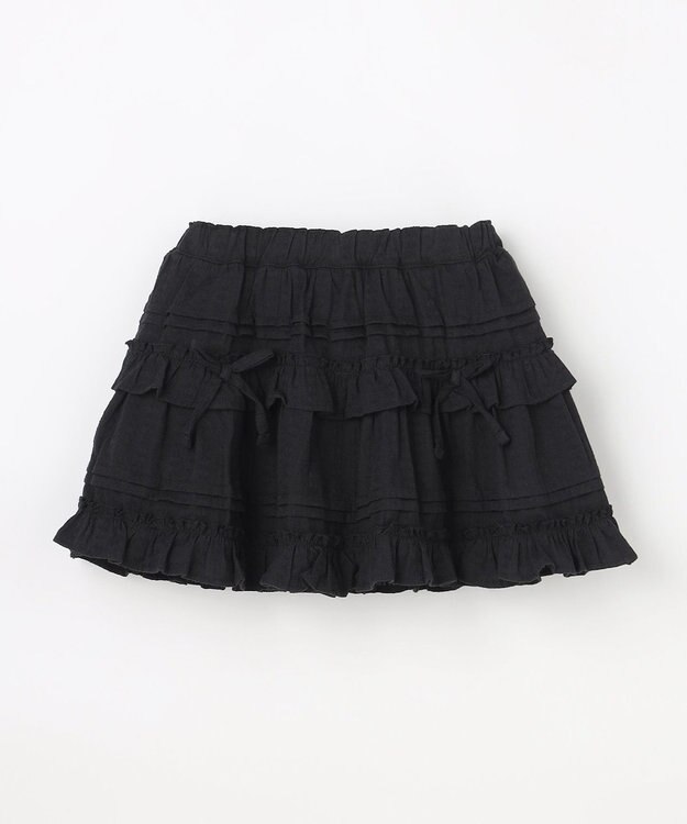 ANY KIDS 【洗濯機可能】カラミドビー ティアードスカパン ブラック