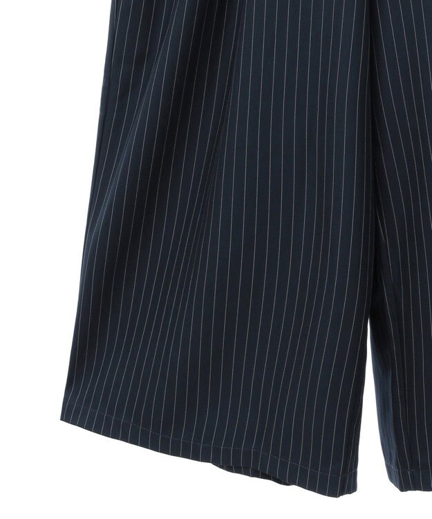 earth music&ecology ベルトベアサロペット Stripe Navy