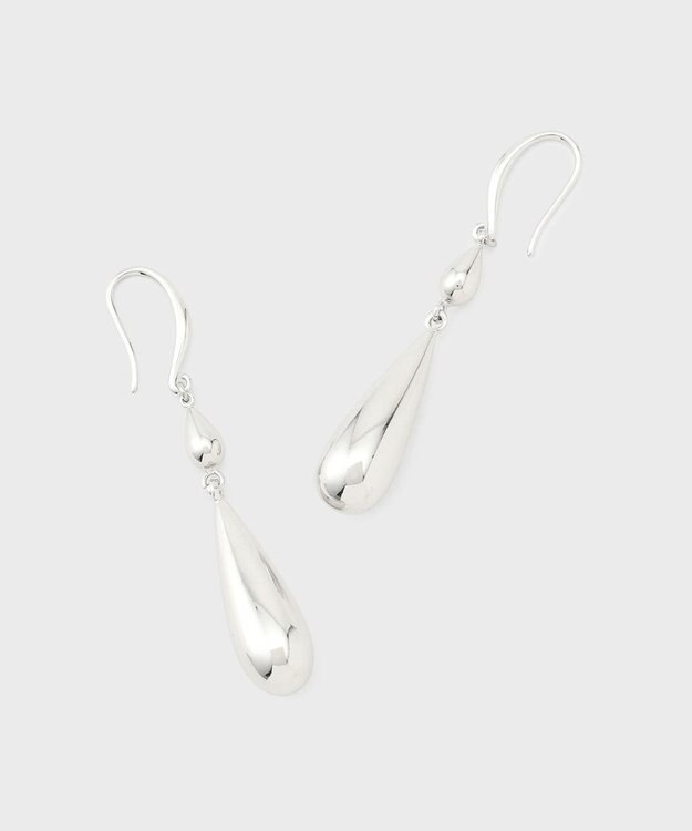 GRACE CONTINENTAL ドロップモチーフピアス シルバー