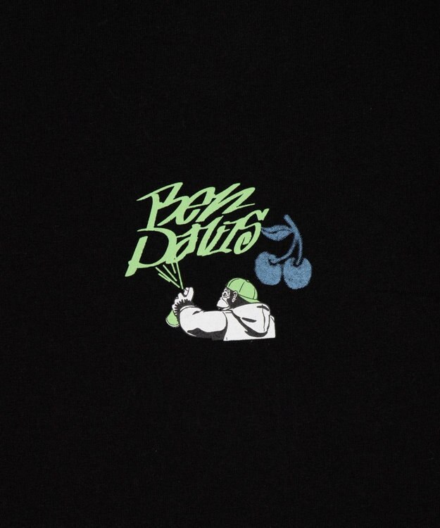 WEGO 【SMLサイズ展開】別注BENDAVISグラフィックT（SS） ブラック