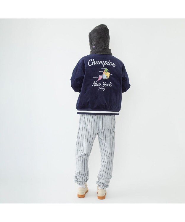 林八百吉商店 Champion  ボアボタンフーディー チャコール