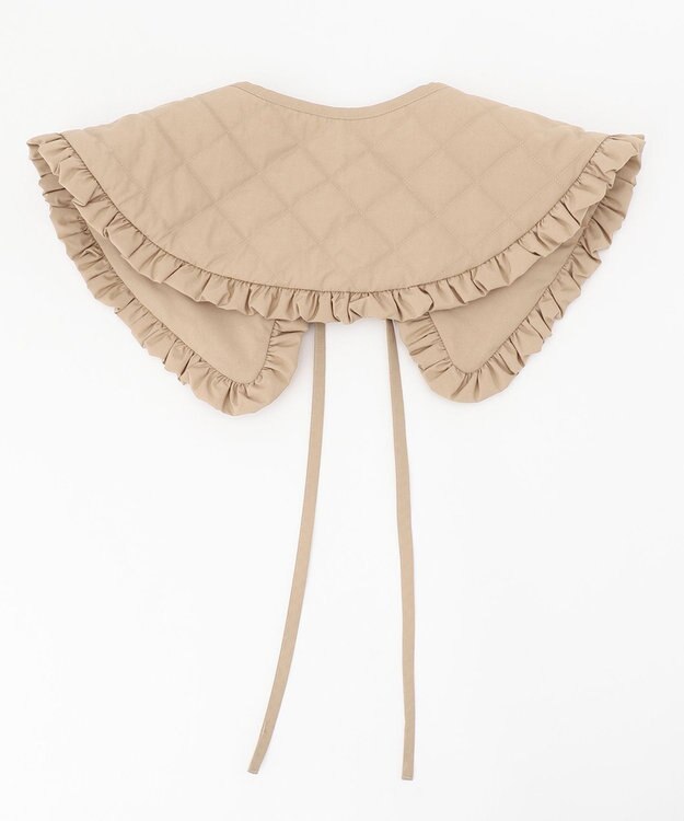 #Newans LILY/ キルティング付け襟 ベージュ系