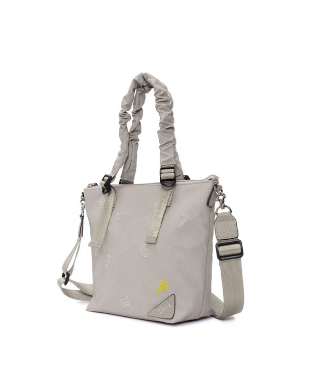 PELLE BORSA 2WAYミニトート Wrinkle リンクル 6523 ライトグレー