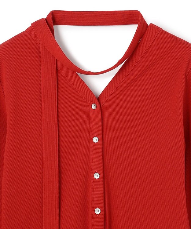 uncrave ヴィンテージリブ 2WAYトップス レッド