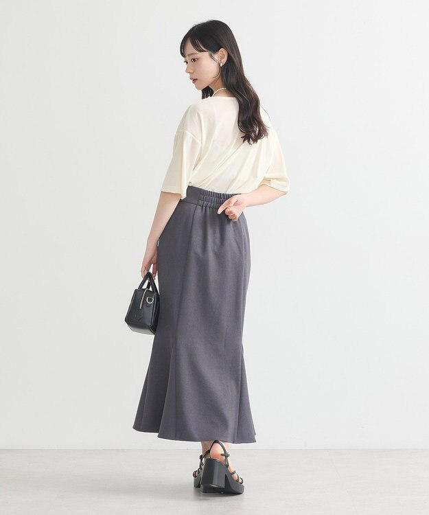 earth music&ecology シアーベロアＴｅｅ Ivory