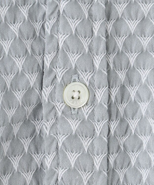 JOSEPH HOMME トライジャガードストレッチ　ウィングカラーシャツ ピーコックグリーン系