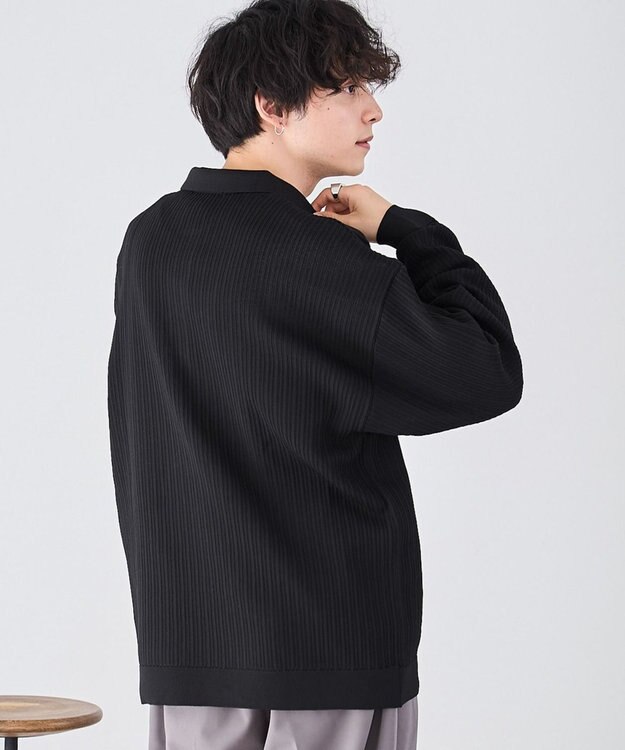 WEGO クリアライトメッシュポロプルオーバー ブラック