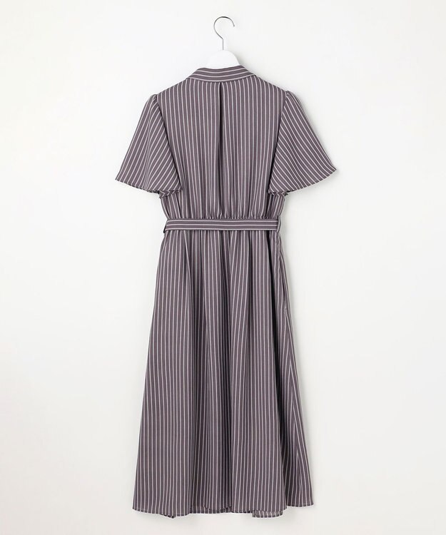 ANY SIS スムージーポリエステル ワンピース スレートストライプ