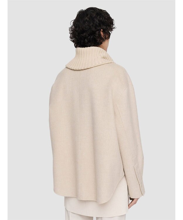 JOSEPH ライトダブルフェイス　シャツジャケット Oat Melange