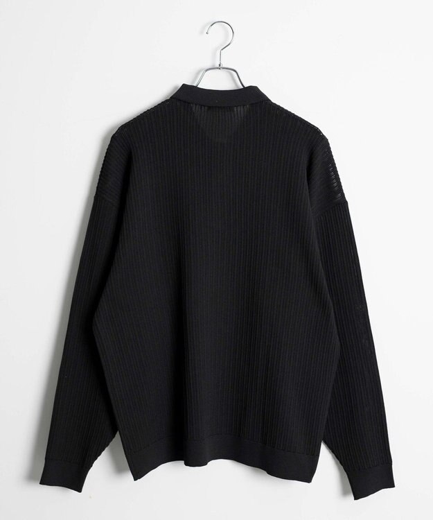 WEGO クリアライトメッシュポロプルオーバー ブラック