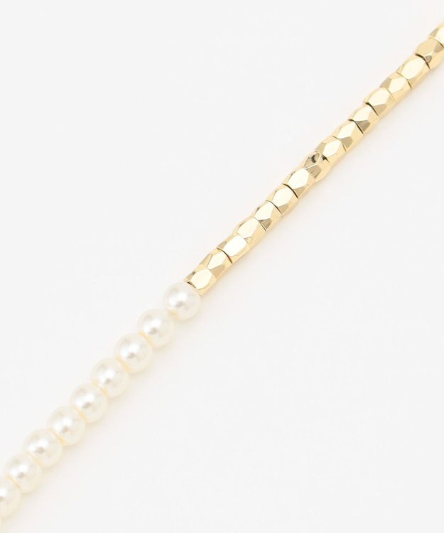 ANY SIS 【2WAY】パール調ストーン ネックレス キスカ