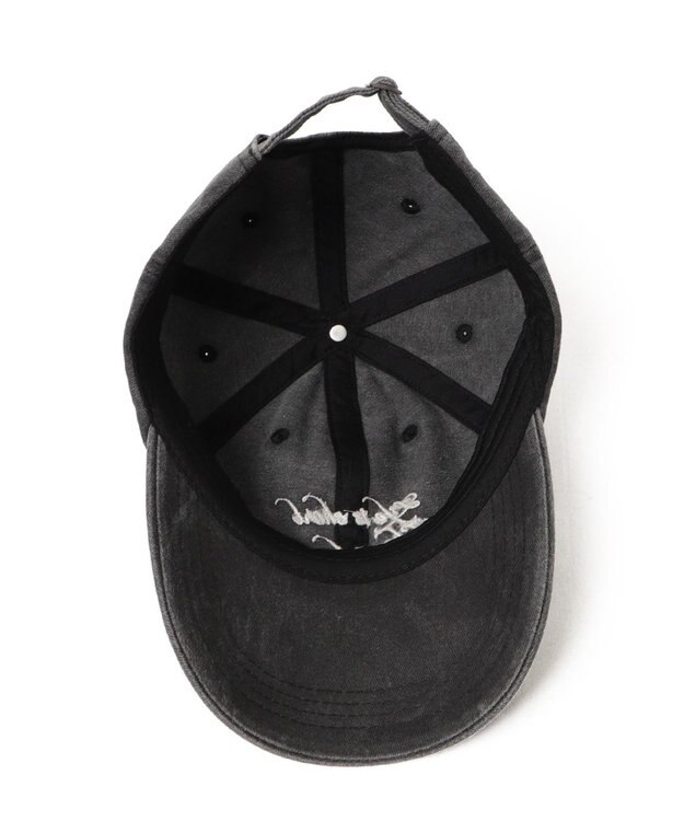 WEGO ロゴ刺繍ピグメントキャップ ブラックその他