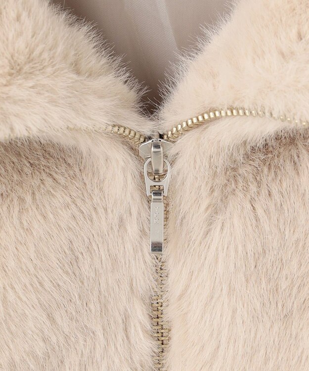 ANY ファーブルゾン ライトベージュ