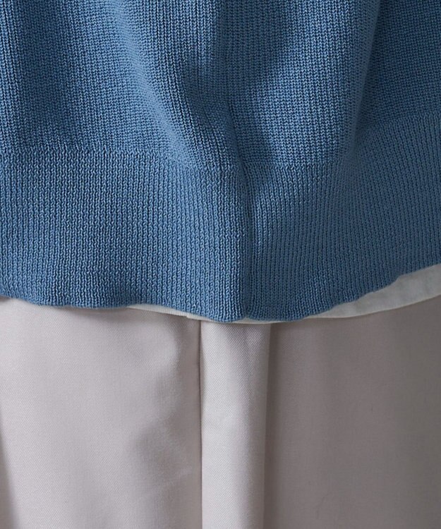 WEGO 【2点SET】アクセ付きワンポイントニットプルオーバー サックス