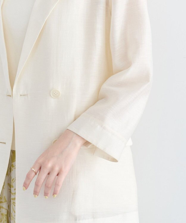 YECCA VECCA シアーテーラードジャケット Ivory