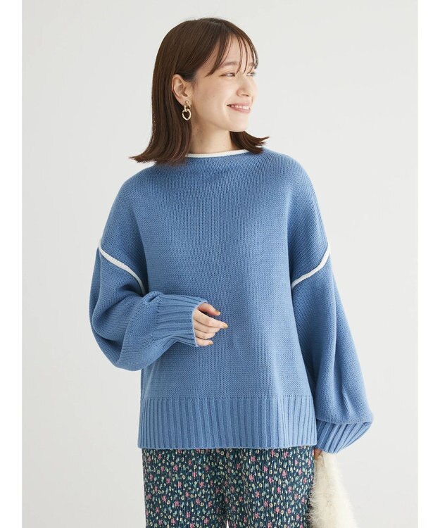 Green Parks ・Ｐｅｔｉｔ　Ｆｌｅｕｒ　ハイショクタートルニット Sax