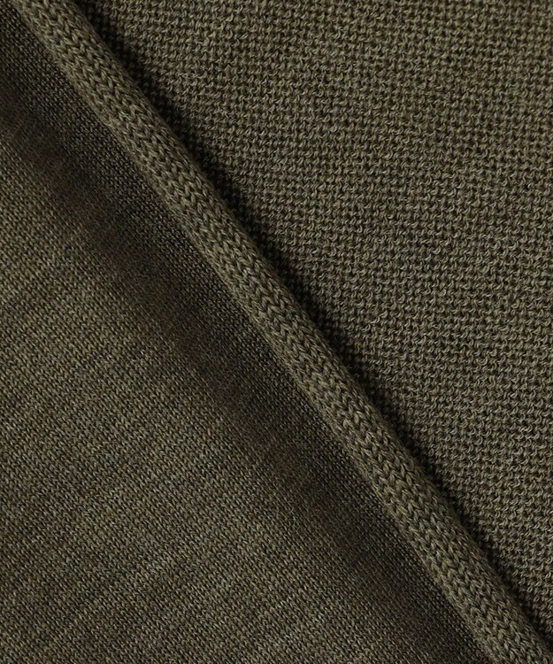 23区 サステナブルウール ショールカラー カーディガン カーキ