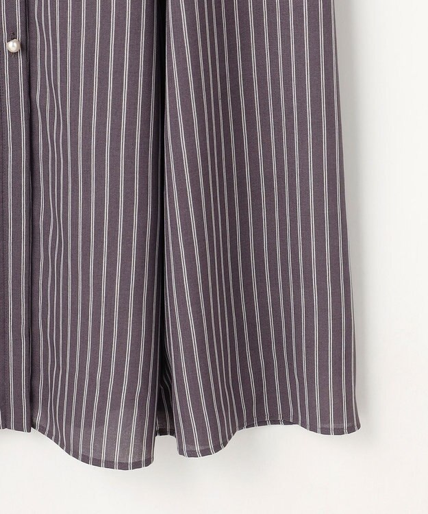 ANY SIS スムージーポリエステル ワンピース スレートストライプ