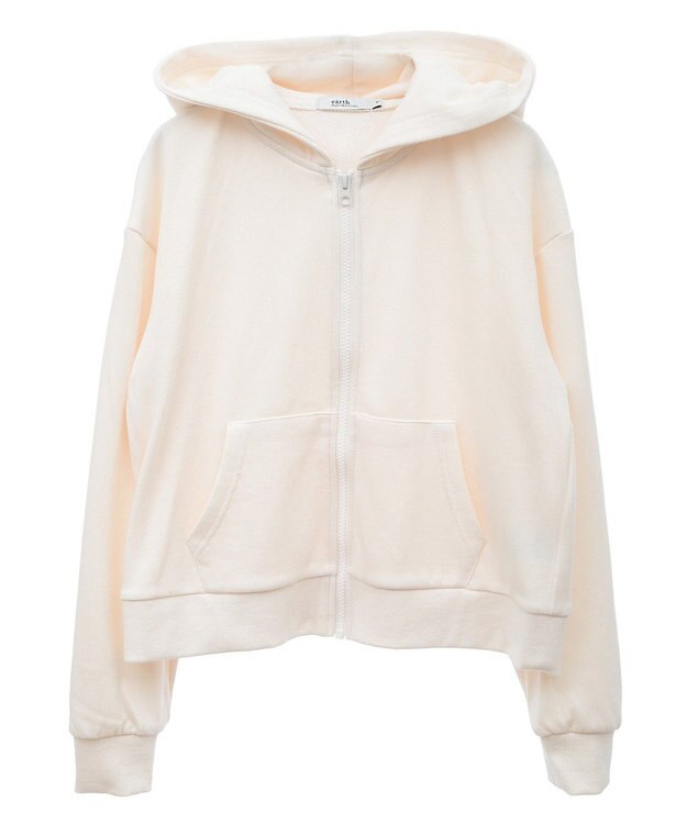 earth music&ecology パーカー付きミリタリーブルゾン Beige