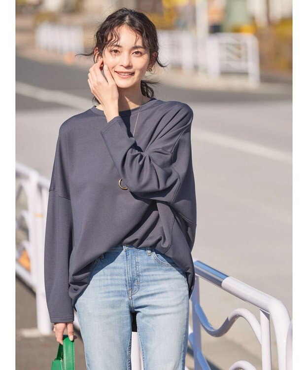 AMERICAN HOLIC ＵＶカット　ポンチコクーンプルオーバー Charcoal Gray