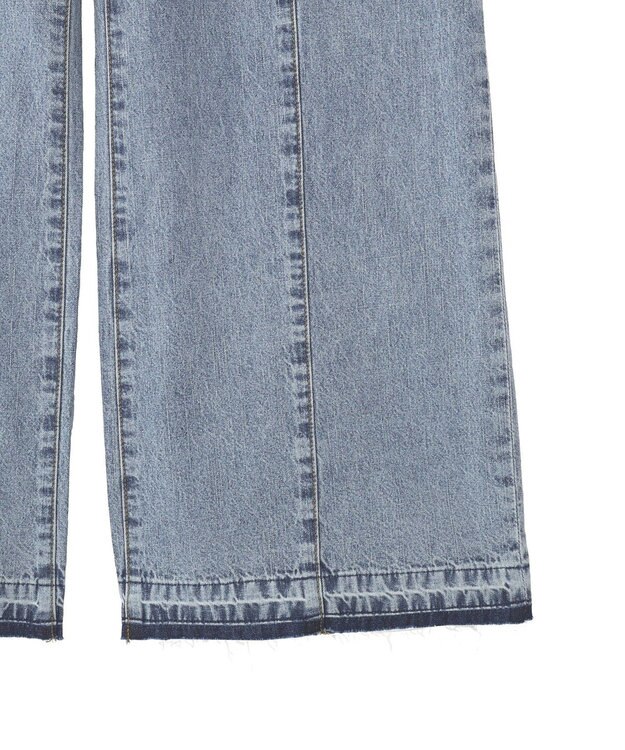 YECCA VECCA 綿麻バギーデニムパンツ Light Indigo