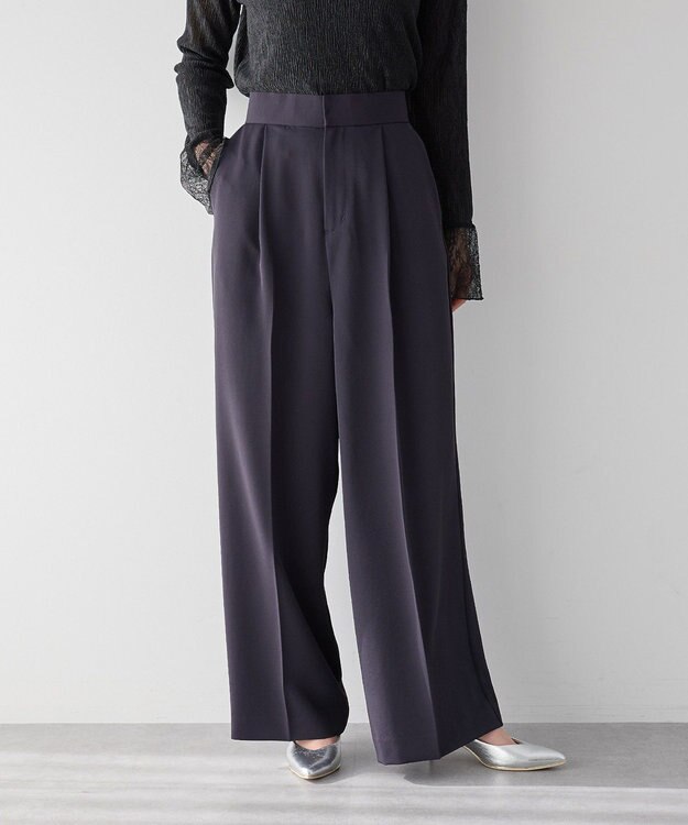 YECCA VECCA ワイドパンツ Navy