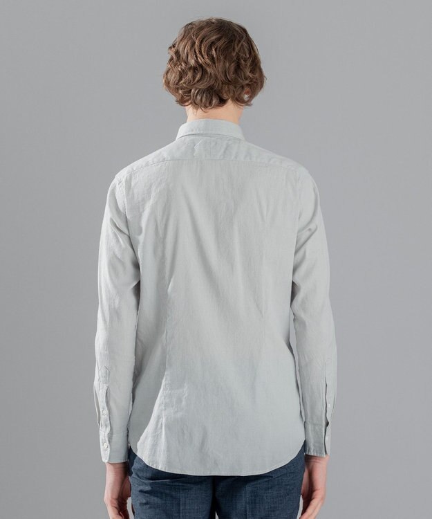 JOSEPH HOMME 【LEON 掲載】リネンストレッチブロード レギュラーカラーシャツ スカイブルー系