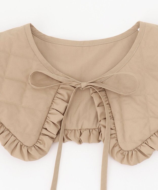 #Newans LILY/ キルティング付け襟 ベージュ系