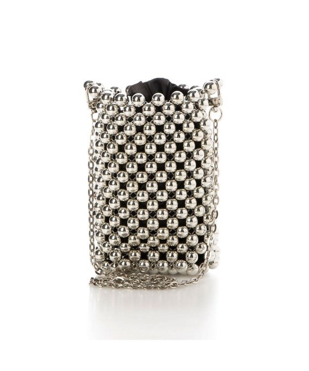 UNBILLION カシュカシュ cachecache / メタルボールチェーンショルダーバッグ シルバー