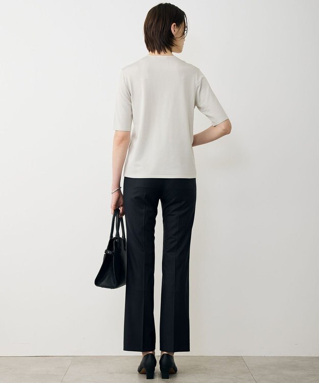 ICB 【新色追加・セットアップ対応】Bahariye セミフレアパンツ ネイビーストライプ系