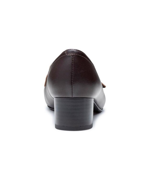 REGAL FOOT COMMUNITY 【リーガルレディース】F57R 晴雨兼用ヒールローファー パンプス ダークブラウンアイボリー