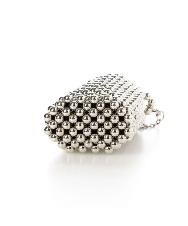 UNBILLION カシュカシュ cachecache / メタルボールチェーンショルダーバッグ シルバー