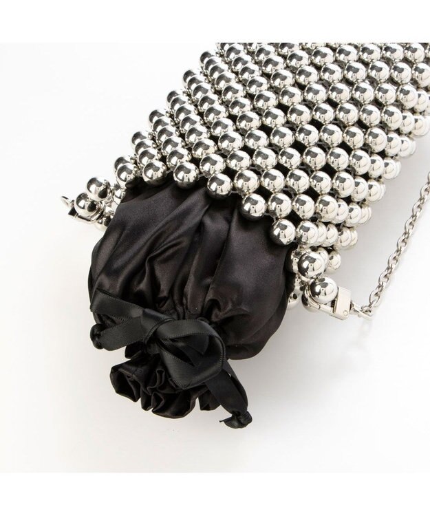 UNBILLION カシュカシュ cachecache / メタルボールチェーンショルダーバッグ シルバー