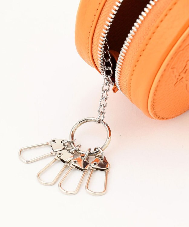 J.PRESS MEN 【MORPHO×J.PRESS】バックブル マルチキーケース オレンジ系