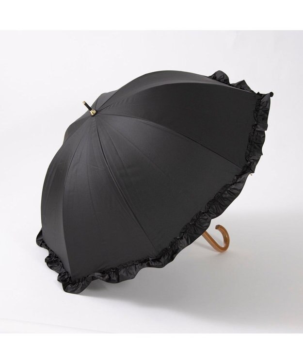 UNBILLION カシュネ cachenez / 【晴雨兼用】【日傘】 【UV カット率99.999.9％以上】PUビッグフリルショートパラソル ブラック