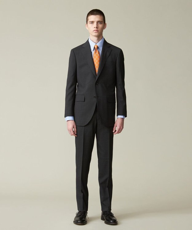 J.PRESS MEN 【ESSENTIAL CLOTHING】クールタッチグレナカートチェック スーツ グレー系3